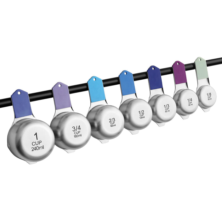 Magnetic Stainless Steel Measuring Cups Set of 7 (7 Count)