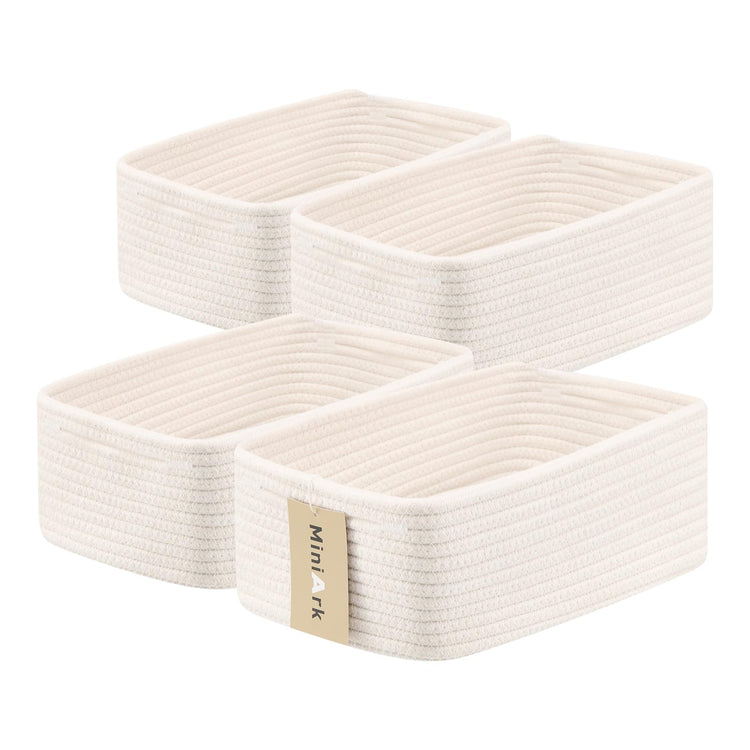 Small Storage Baskets for Organizing (4 Count)