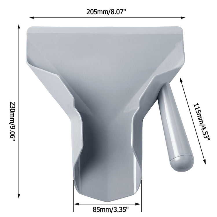 Polycarbonate French Fry Popcorn Scoop