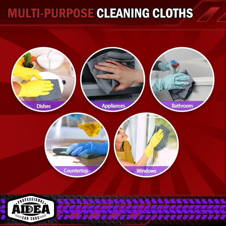 Microfiber Cleaning Cloth Grey 10PK (10 Count)