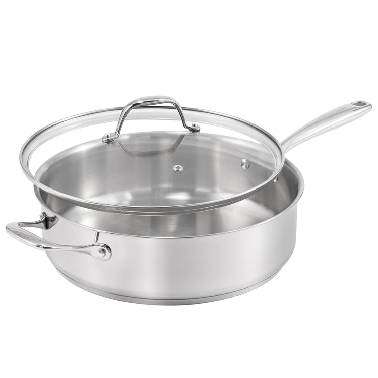5 Qt Stainless Steel Sautepan with Lid
