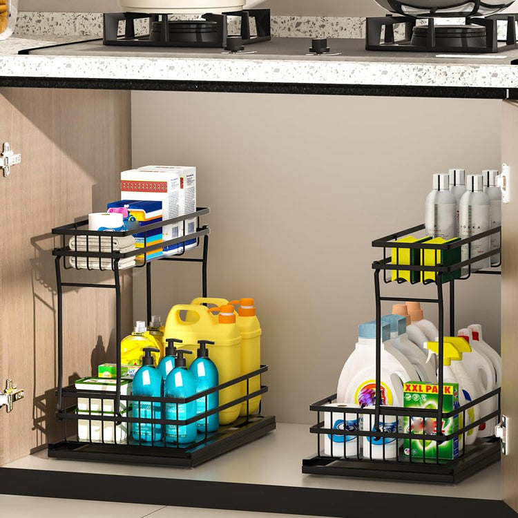 2 Pack Under Sink Organizers and Storage (2 Count)