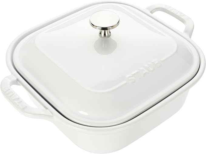 Staub Ceramic Stoneware 5-pc Mixed Baking Dish Set – White