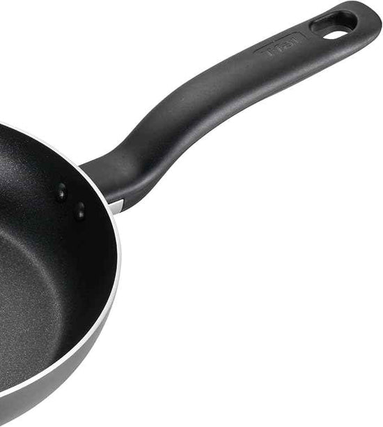 T-fal Initiatives Nonstick Cookware Set 18 Piece, Oven Broiler Safe 350F, Kitchen Cooking Set w/Fry Pans, Saucepans, Stockpots, Skillet, Spoons, Lids Pots and Pans Set, Dishwasher Safe, Stone Grey