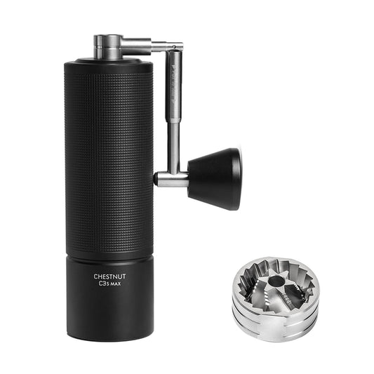 Manual Coffee Grinder Chestnut C3S Max Capacity 30g with CNC Stainless Steel Conical Burr