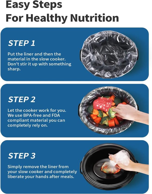 Slow Cooker Liners Fits 6