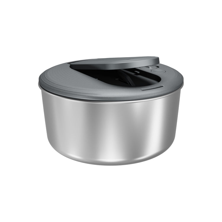 Swift Dry Salad Spinner Stainless Steel Small