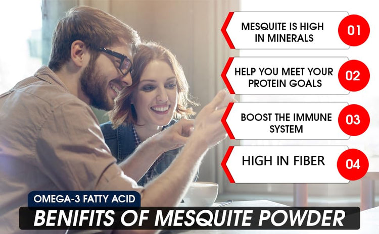 Mesquite Powder USDA Certified Non GMO, Vegan Protein Superfood Natural Fiber - Perfect for Smoothies and Baking 16 Ounces (1 Pound (Pack of 2)) - Nestoria