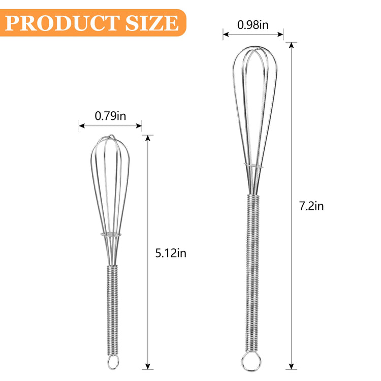 Mini Whisks Stainless Steel Whisk Set