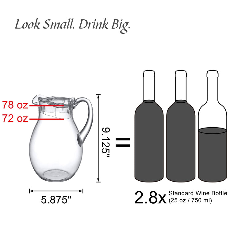 Bubbly Plastic Pitcher