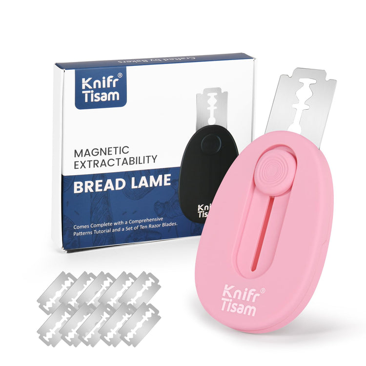 Bread Knife Extractable & Magnetic Bread Lame Dough Scoring Tool (10 Count)