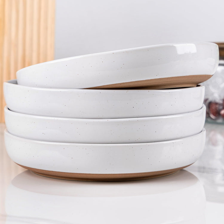 8.75'' Large Ceramic Pasta Bowls (4 Count)
