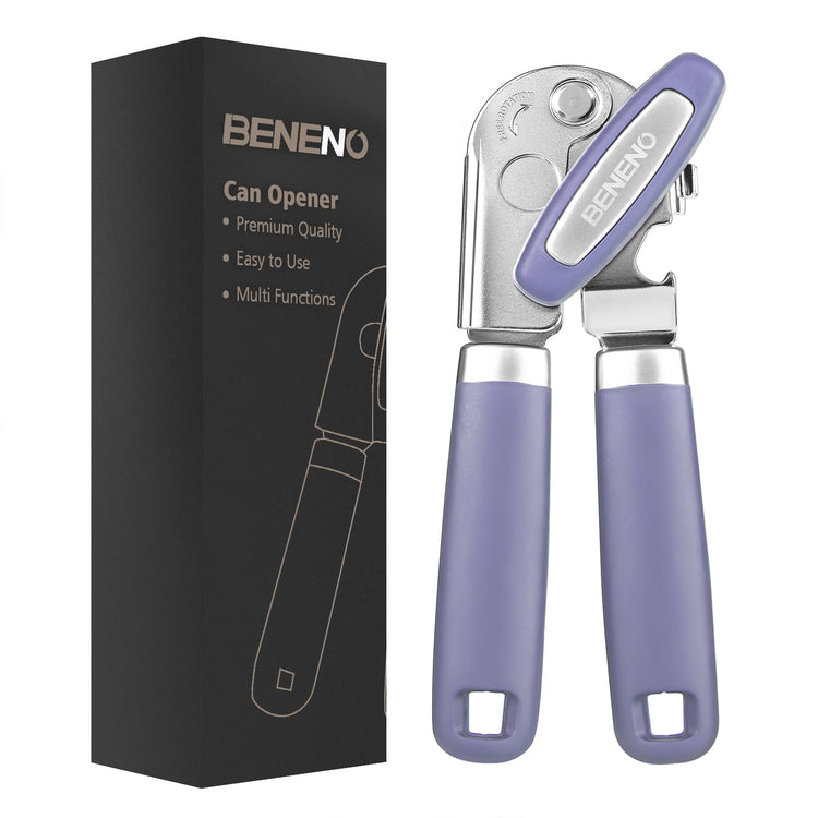 Heavy Duty Hand Can Opener Manual with Magnet Lid Remover