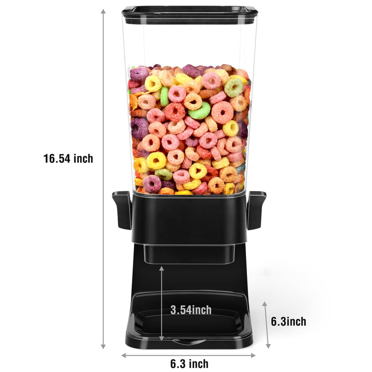 Cereal Dispenser Countertop with 4 Pack Bowls and Spoons 5.5 Qt (2 Count)