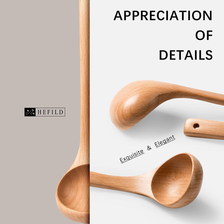 Wooden Soup Ladle for Cooking