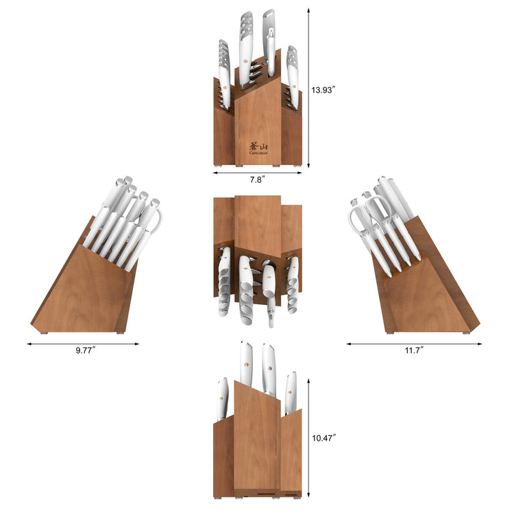 L1 Series 17 Piece SHAN Knife Block Set (17 Count)