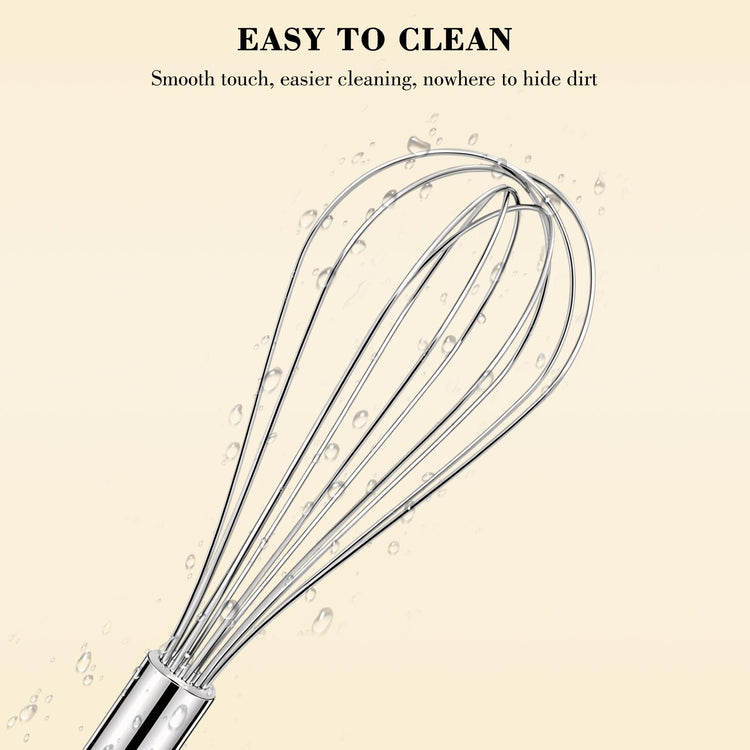 3 Pack Stainless Steel Whisk Set (3 Count)