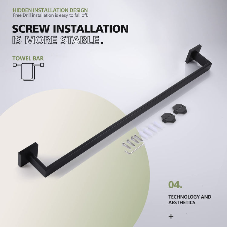32 Inch Single Towel Bar