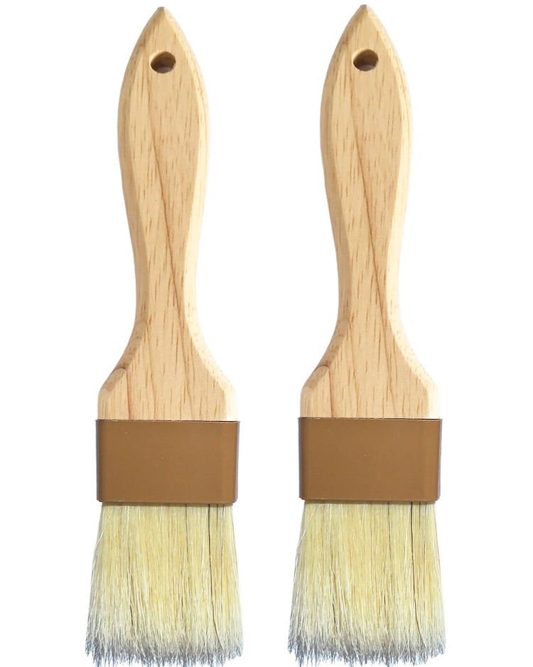 Natural Boar Bristle Pastry & Basting Brush (2 Count)