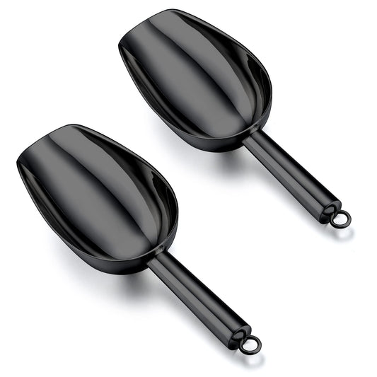 Ice Scoop 5oz Stainless Steel Canister Small Ice Candy Scoops (2 Count)