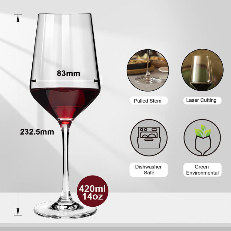 Wine Glasses Set of 6 (6 Count)