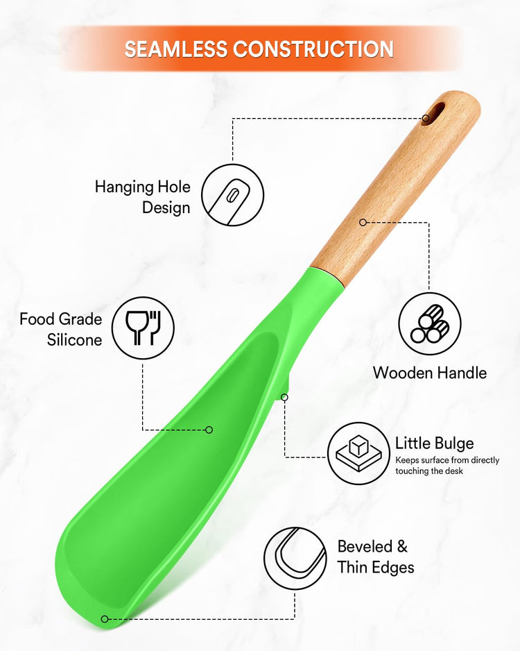 Cooking Spoon and Rice Scooper for Nonstick Cookware