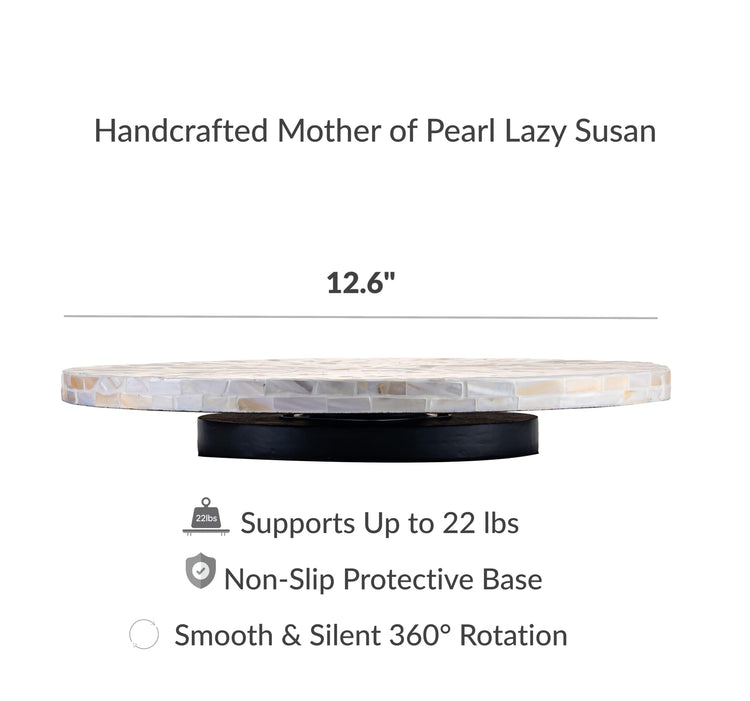 12.6” Handcrafted Mother of Pearl