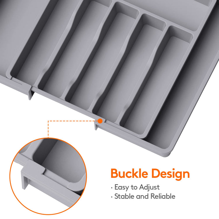Extra Large Silverware Drawer Organizer