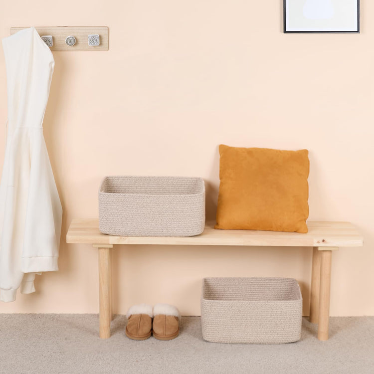 Large Storage Baskets for Shelves (3 Count)