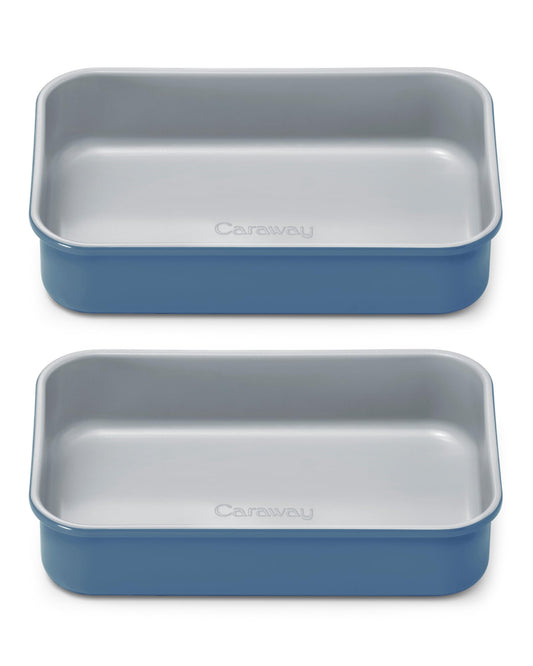 Non Stick 9" x 6.5" Small Rectangle Baking Pan Duo (2 Count)