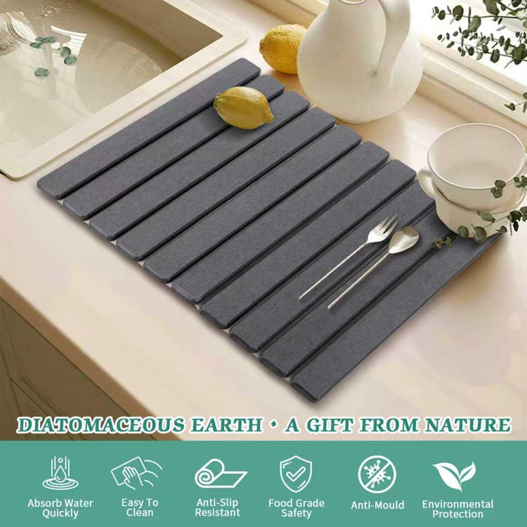Stone Dish Drying Mat for Kitchen Counter