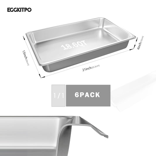 Hotel Pans Full Size 6 (6 Count)