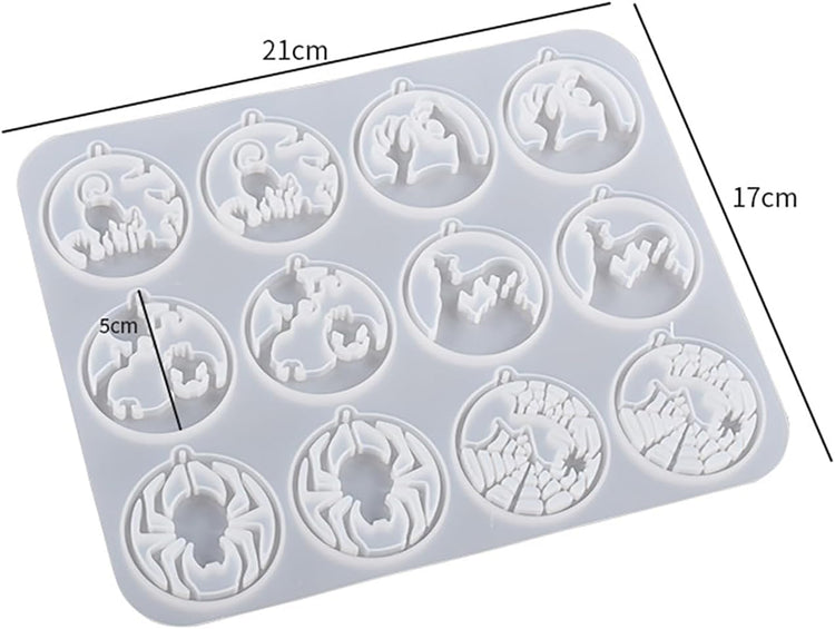 ABC Keychain Resin Mold - Clay Mold Set for Pendant Making, Jewelry Casting, Candle Making, 3D Crafting