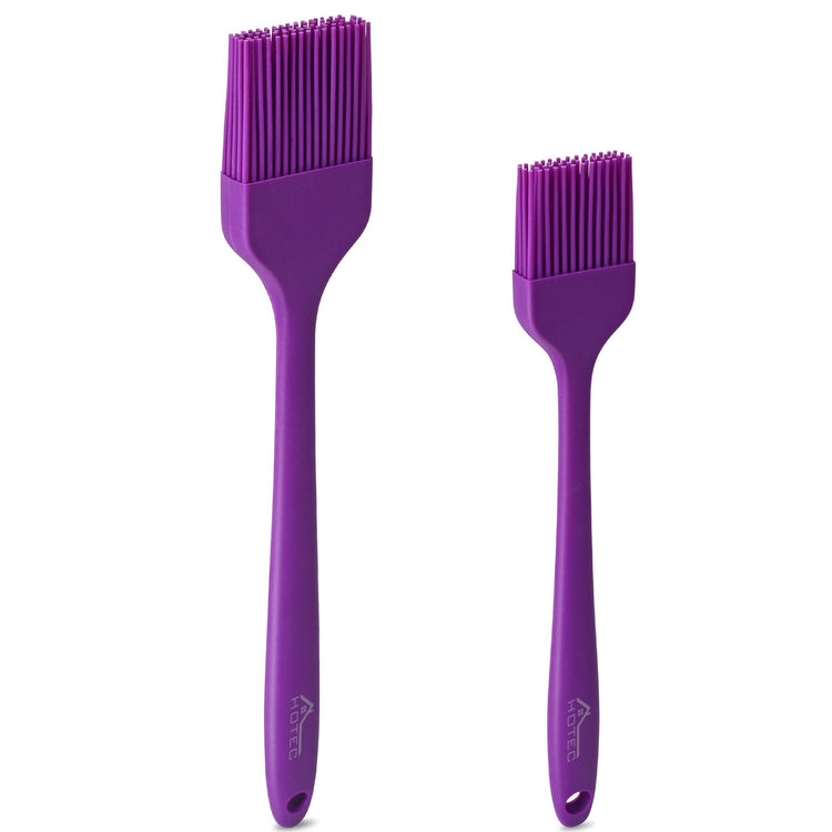 Basting Brushes Silicone Heat Resistant Pastry Brushes Spread Oil Butter Sauce Marinades for BBQ Grill Barbecue Baking Kitchen Cooking BPA Free Dishwasher Safe (2 Count)