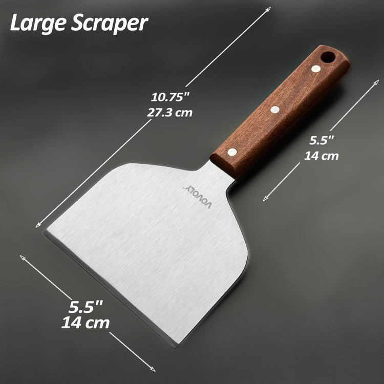 Extra Wide Griddle Scraper