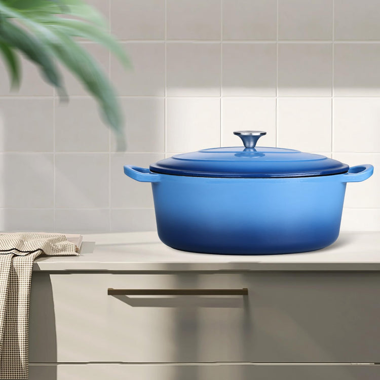 5QT Oval Dutch Oven Pot with Lid