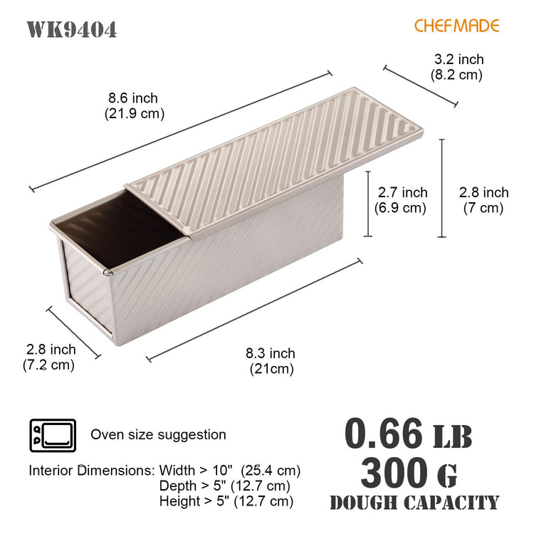 Mini Pullman Loaf Pan with Lid