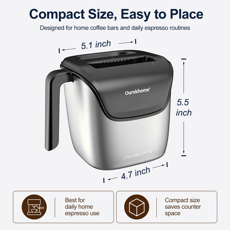 Espresso Knock Box with Lid