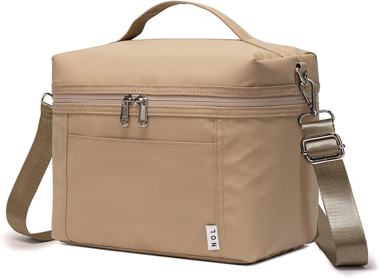 NOL Natural Organic Lifestyle Insulated Lunch Bags for Women Cooler Bag Lightweight Nylon Waterproof Lunch Box For Work