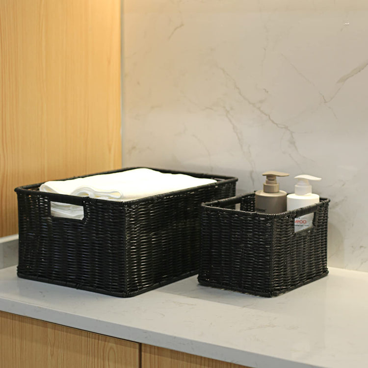 Large Wicker Baskets for Storage (3 Count)