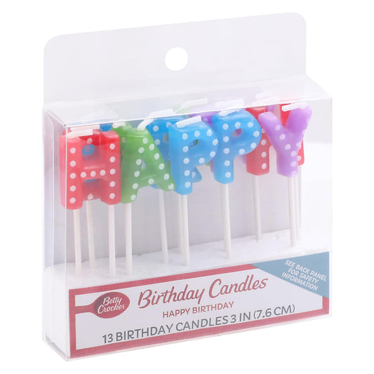 Happy Birthday Rainbow Candles