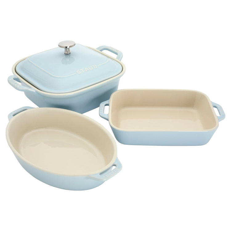 Ceramic 4 pc Baking Pans Set