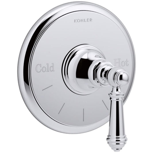 K-T72769-4-CP Artifacts Thermostatic Valve Trim with Lever Handle, Polished Chrome