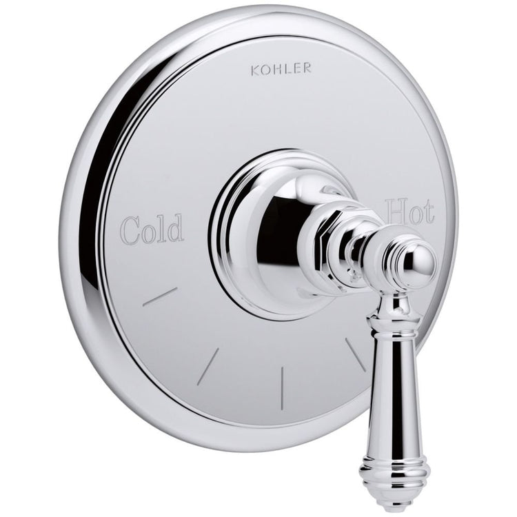 K-T72769-4-CP Artifacts Thermostatic Valve Trim with Lever Handle, Polished Chrome
