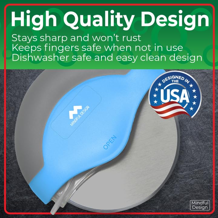 Pizza Cutter Wheel with Protective Blade Cover
