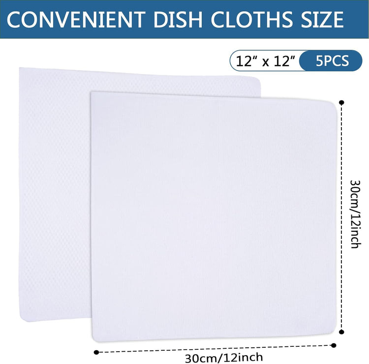 Dish Cloth for Washing Dishes Kitchen Washcloth Cleaning Cloth (10 Count)