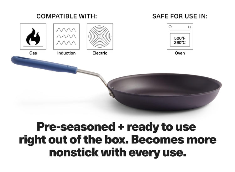 12 Inch Pre Seasoned Carbon Steel Fry Pan
