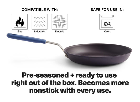 8 Inch Pre Seasoned Carbon Steel Fry Pan