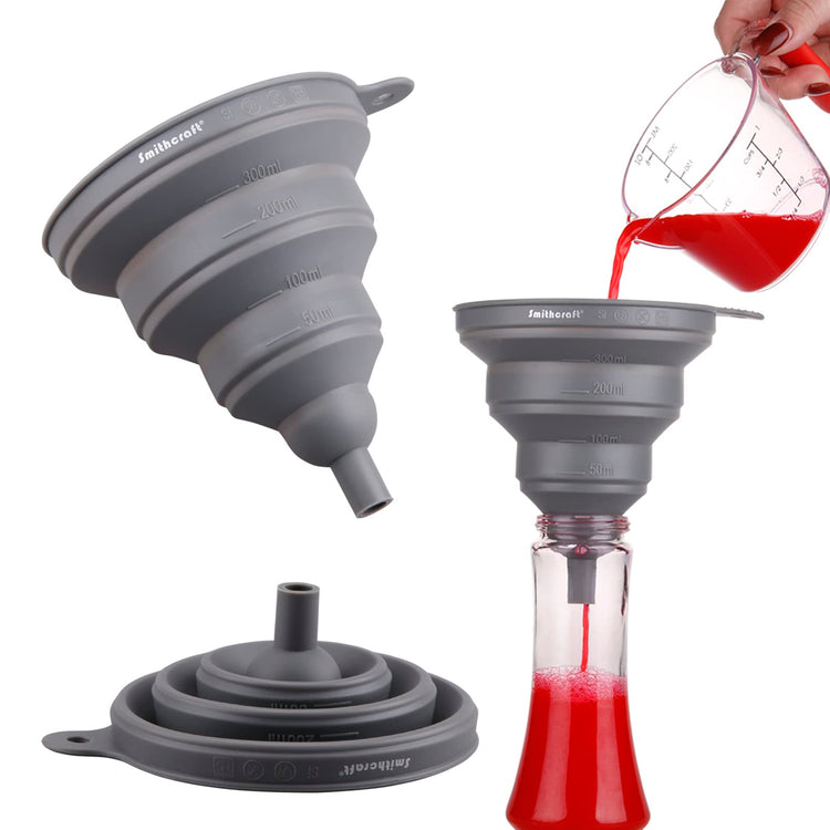 Funnel Set 4 Silicone Funnels for Kitchen