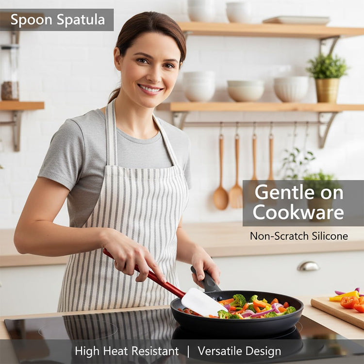Commercial Spoonula Rubber Spatula Set 2 (2 Count)
